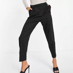ASOS DESIGN Smart Tapered Pants in Pinstripe